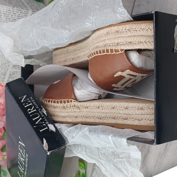 Ralph Lauren Polly Logo Espadrille NIB - Picture 9 of 10